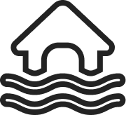 ikona alarmu przed zalaniem