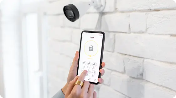 testowanie połączenia kamery z aplikacją w smartfonie